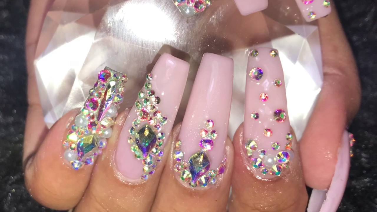 Bling Nails | Coffin Nails | Acrylic Nails Design