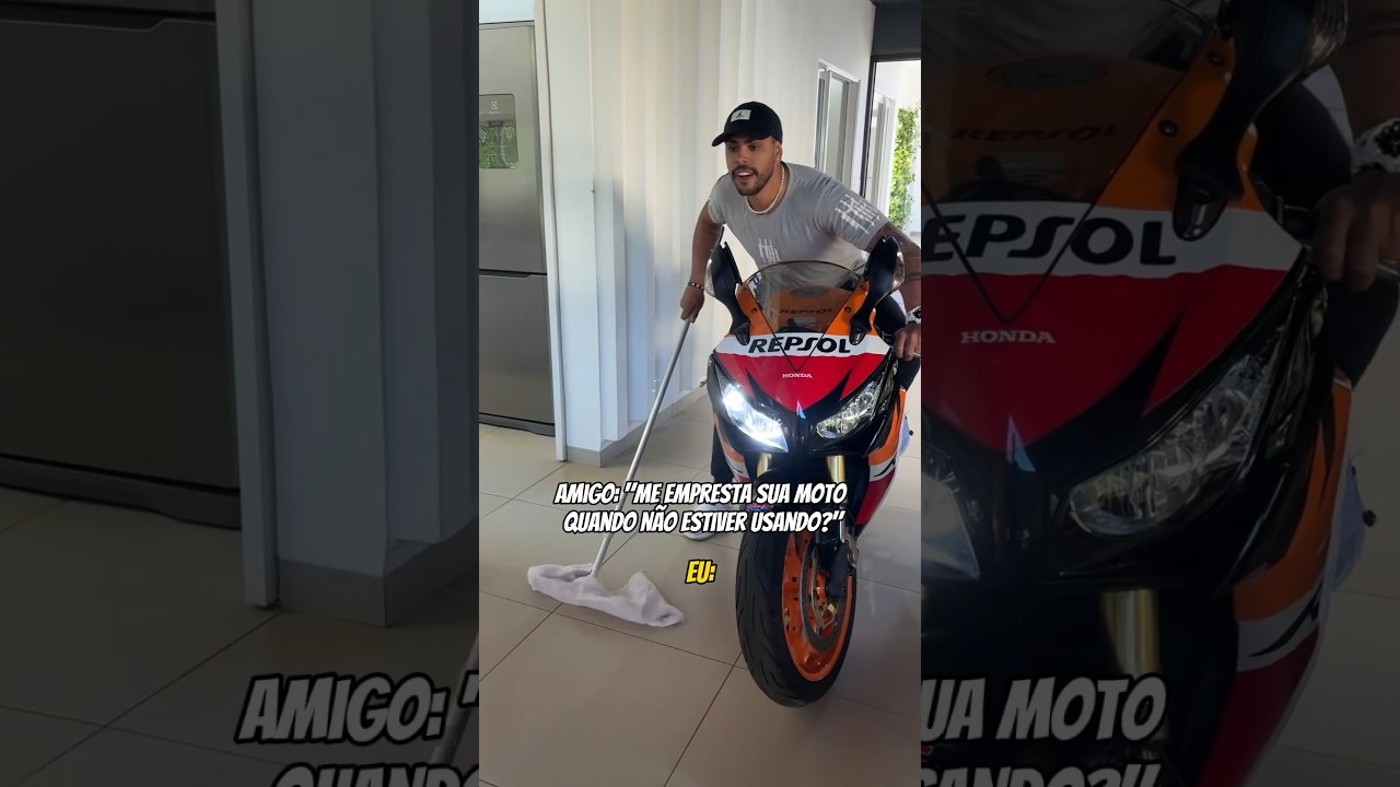Eu na rotina do dia dia com minha moto 🤣🤣🤣 