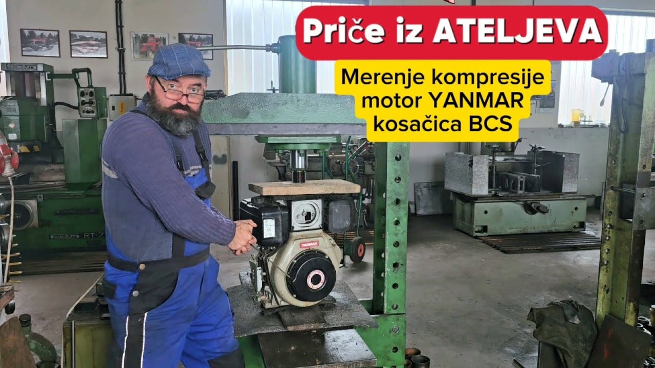 Merenje kompresije motor Yanmar kosačica BSC (Priče iz ATELJEVA)