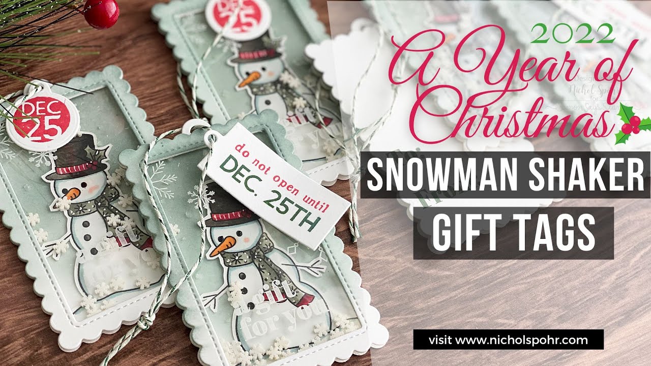 A Year of Christmas 2022 | Snowman Shaker Gift Tags