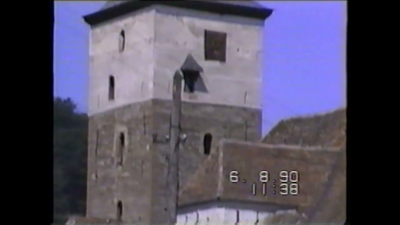 1990 Meschen Burg und Kirche