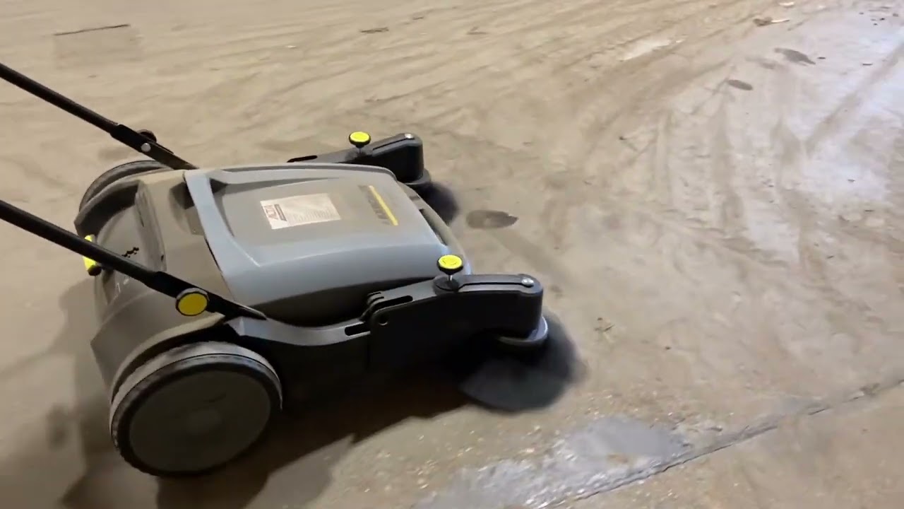 The Karcher KM 70/20 C with dual front sweeping brooms