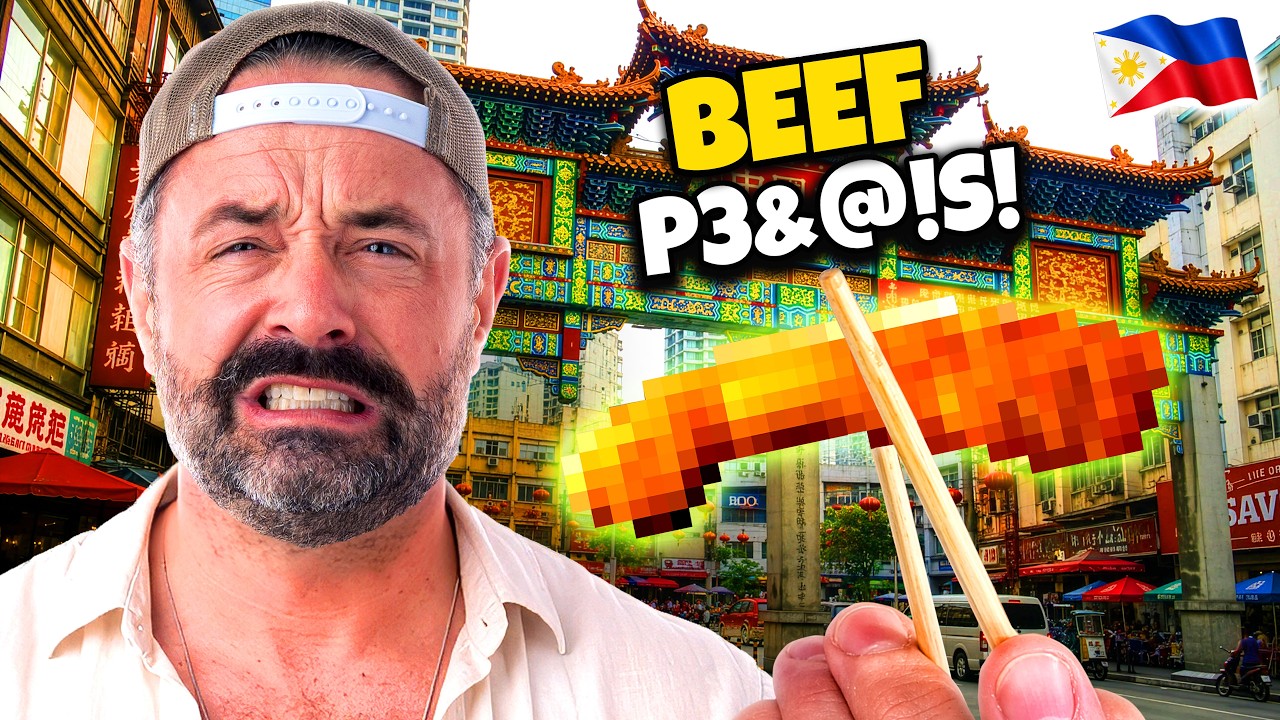 FIRST TIME eating BEEF P3N1S soup in MANILA (world's oldest Chinatown)