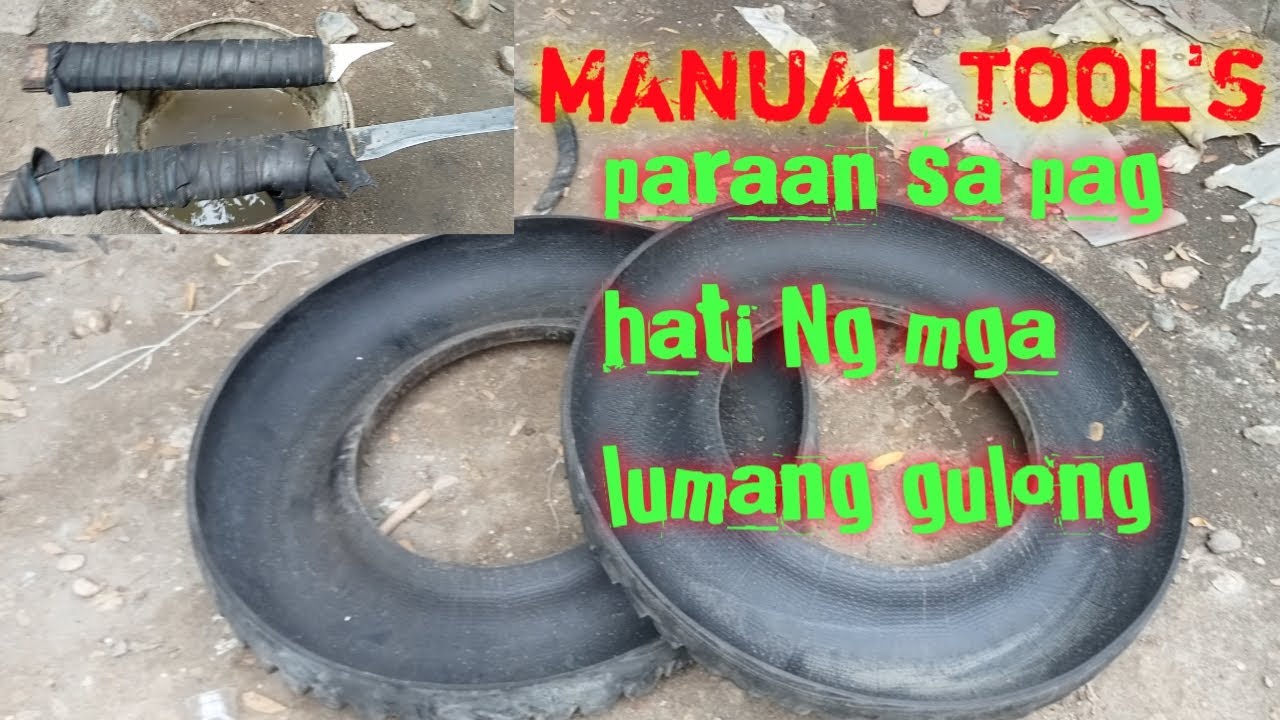 manual tool's paraan sa pag hati Ng lumang gulong