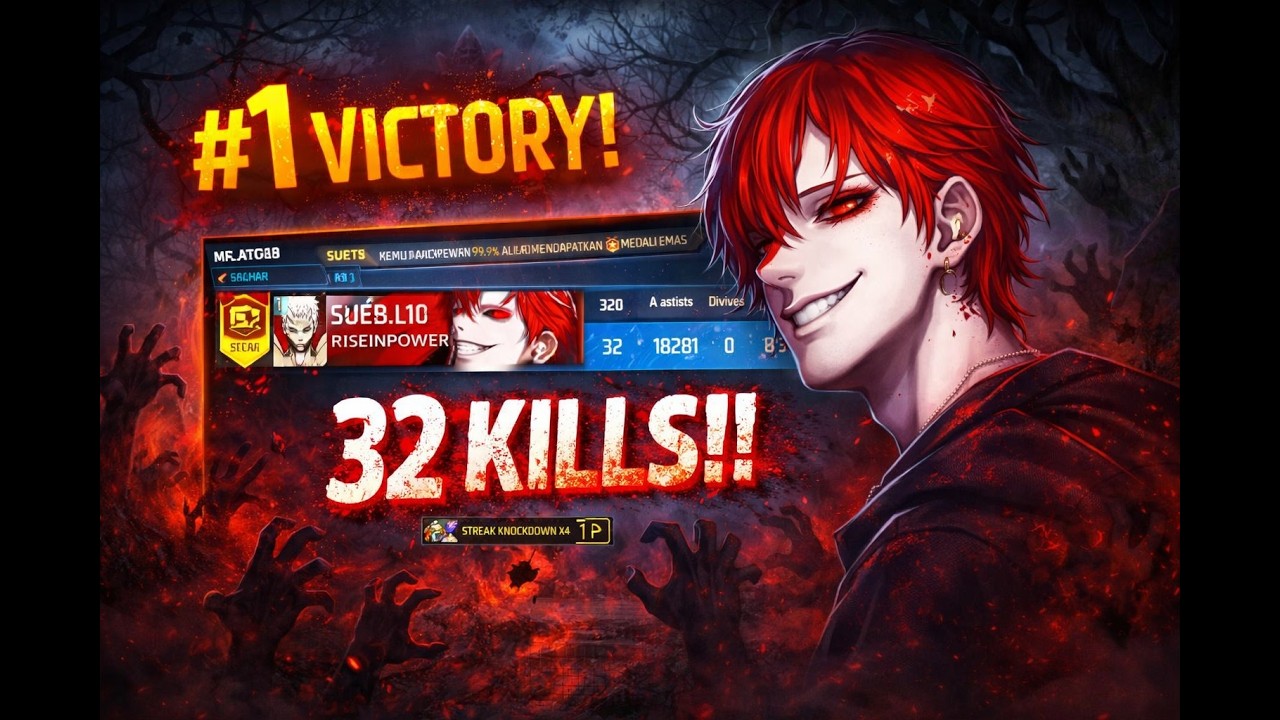 NO CUT NO EDIT!!! SOLO SQUAD KILL 32