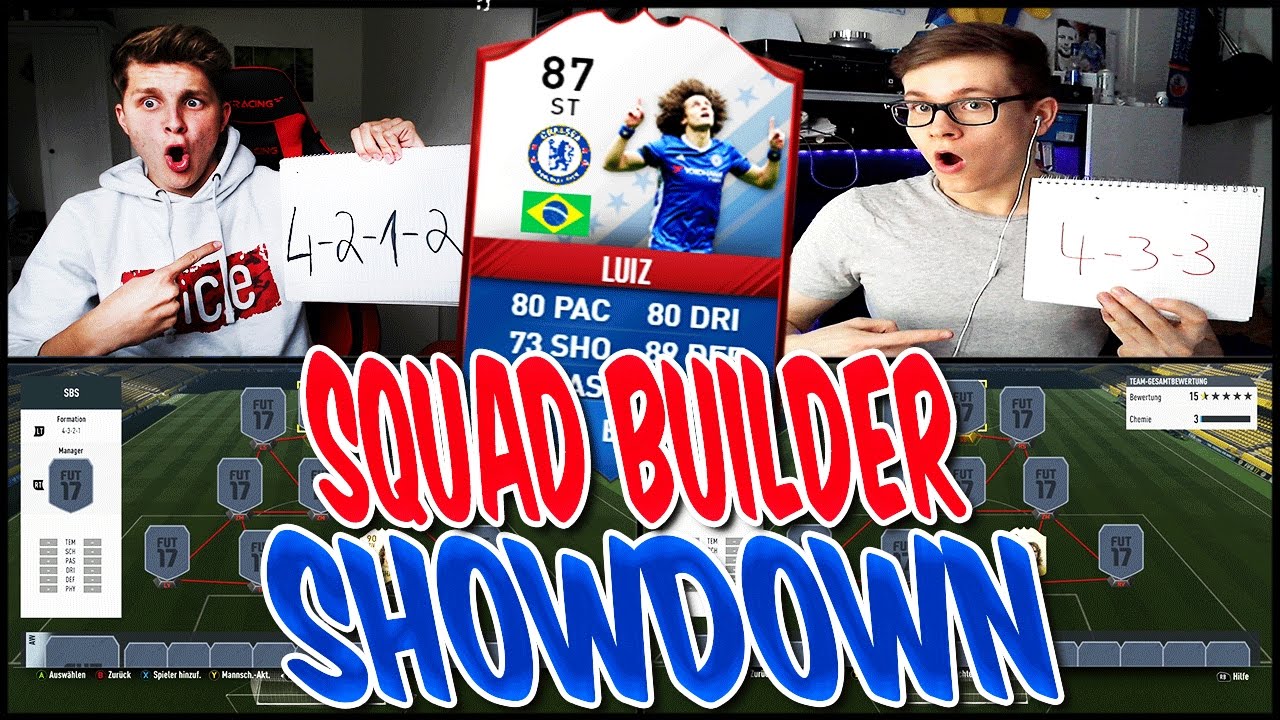 FIFA 17 - DAVID LUIZ FUT BIRTHDAY SQUAD BUILDER SHOWDOWN vs. REALFIFA 🔥😈 - ULTIMATE TEAM (DEUTSCH)