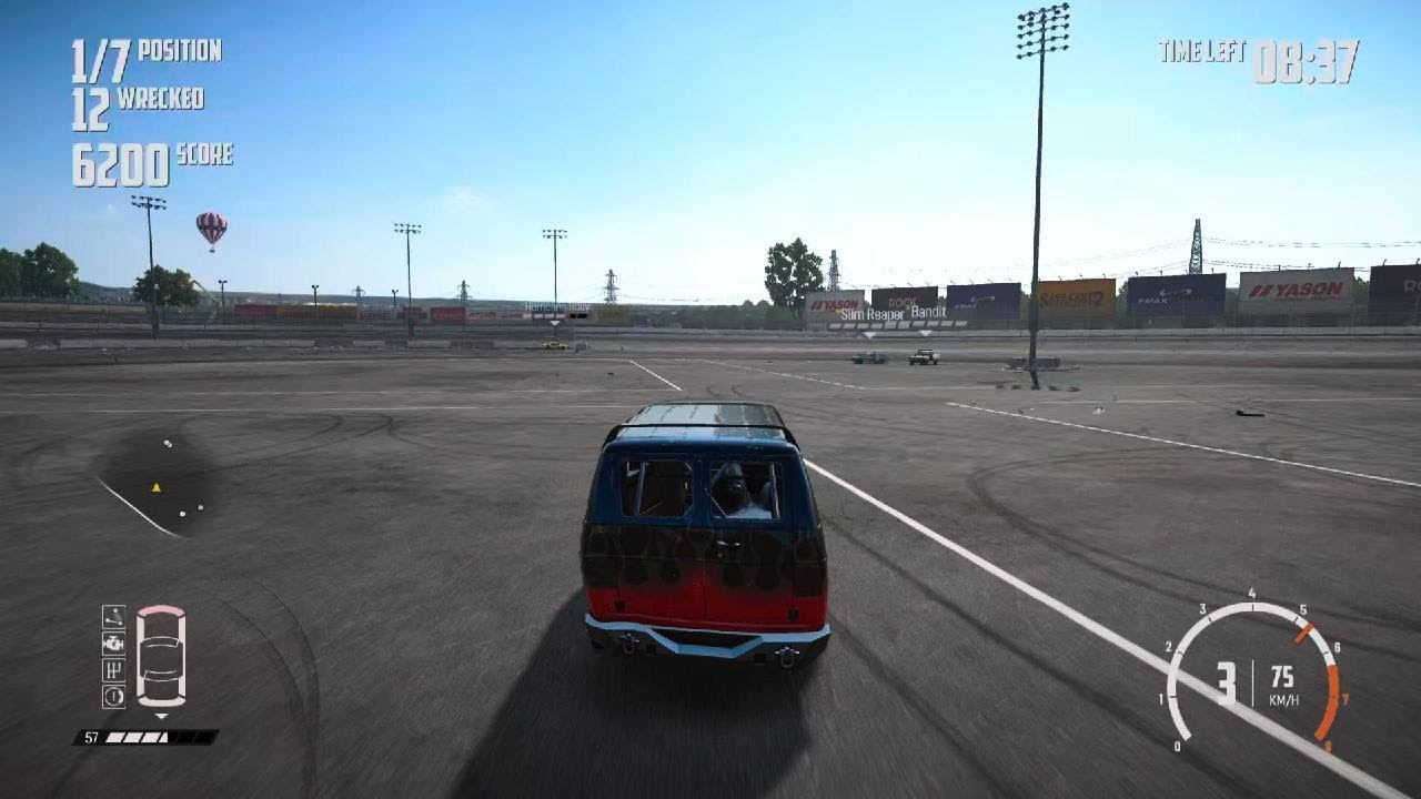 Wreckfest demo Derby and 2 three races