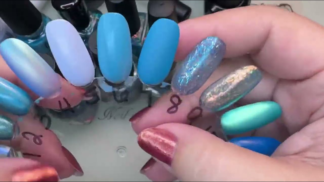 Swatch My Blue Polishes and Destash!