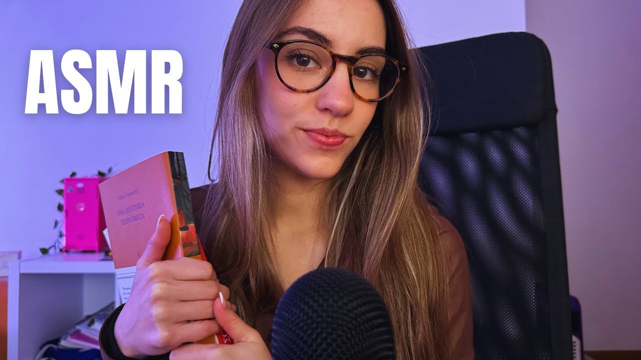ASMR roleplay PROFESORA de ECONOMÍA en la UNIVERSIDAD👩‍🏫