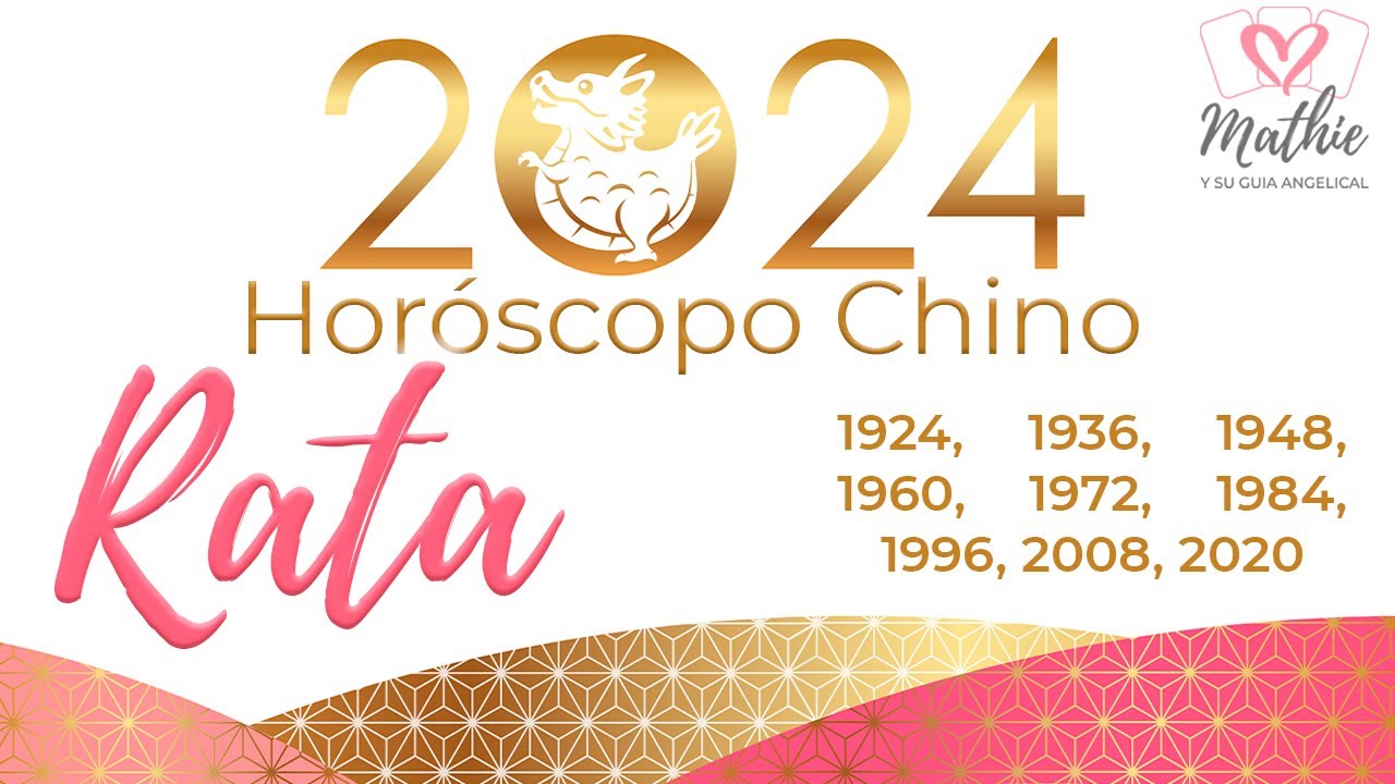 🐲 Rata Horoscopo Chino 2024 Año del Dragón de Madera 🐲 Horóscopo Chino RataTarot Guia Angelical