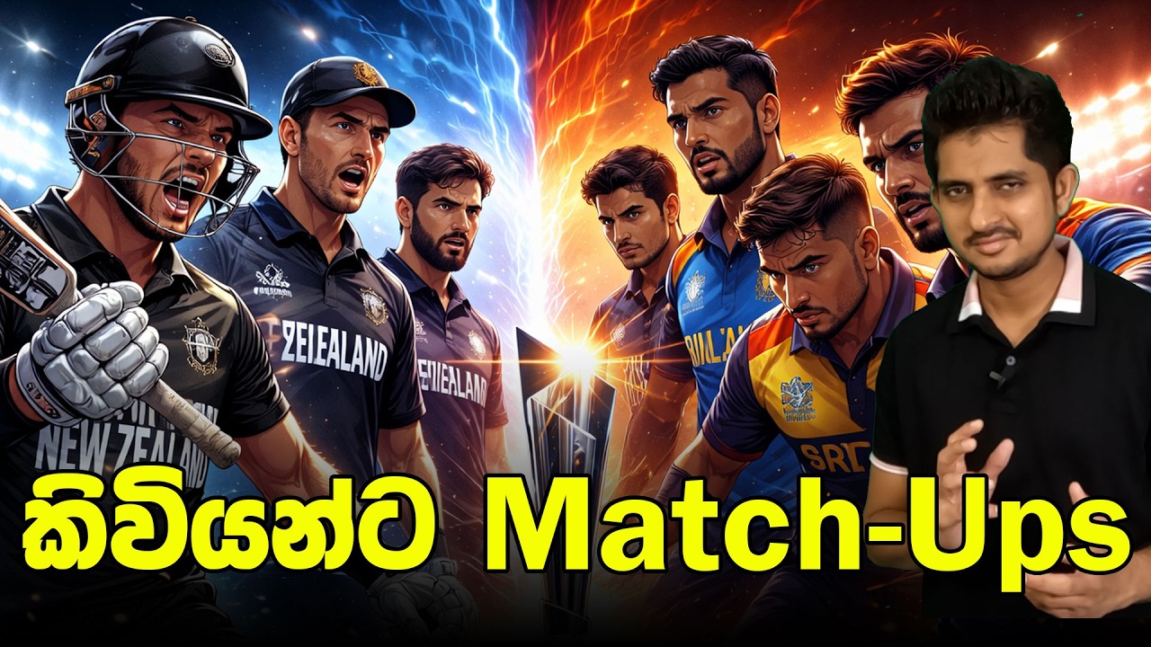 කිවියන්ගේ ප්‍රබල පිතිකරණයේ දුබල තැන් | Match-Ups - SL v NZ ,T20I WC - Super 08 2026