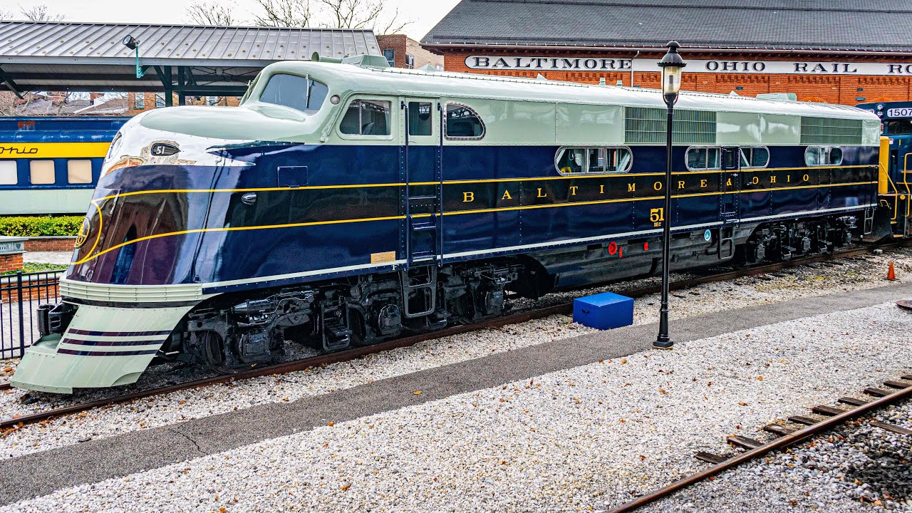 [4K] Unveiling of Beautifully Restored EMC EA Locomotive #51! (B&O Railroad Museum)