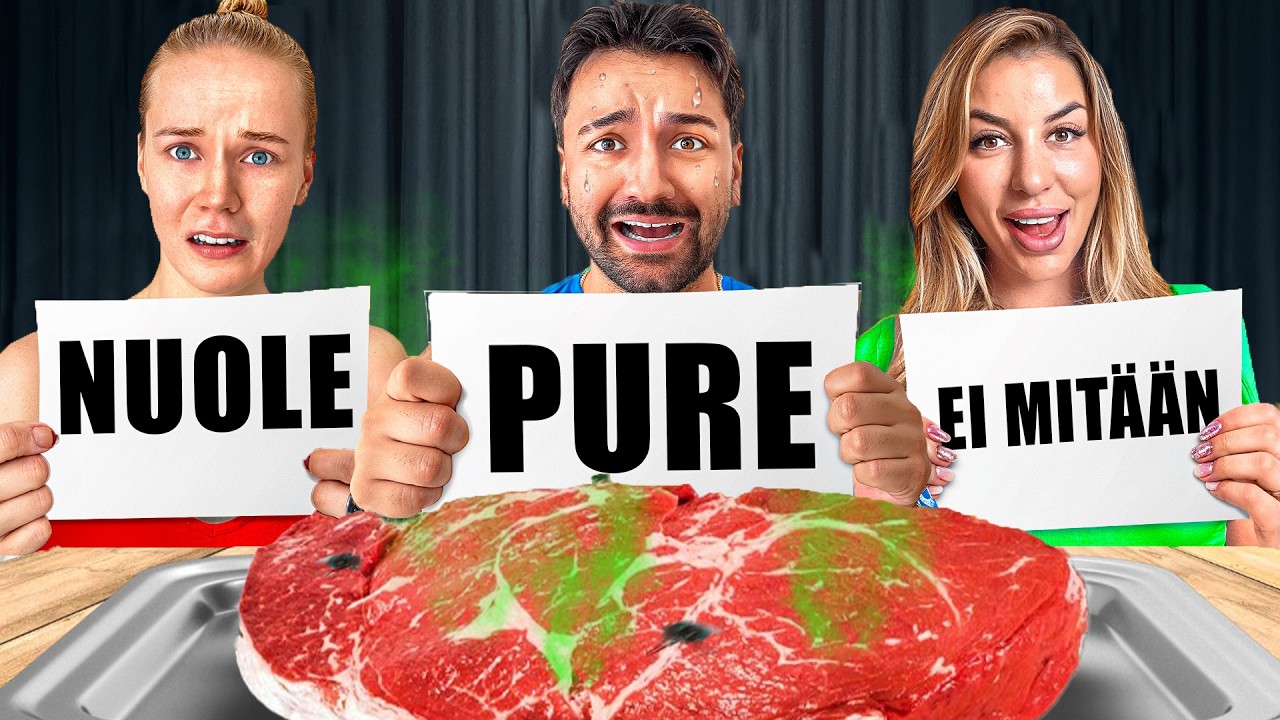 PURE, NUOLE tai EI MITÄÄN *HAASTE* ft. @DeryaDincer1