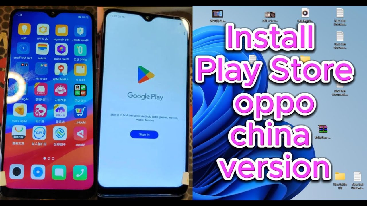 how to install play store oppo A7 PBFT00 china version