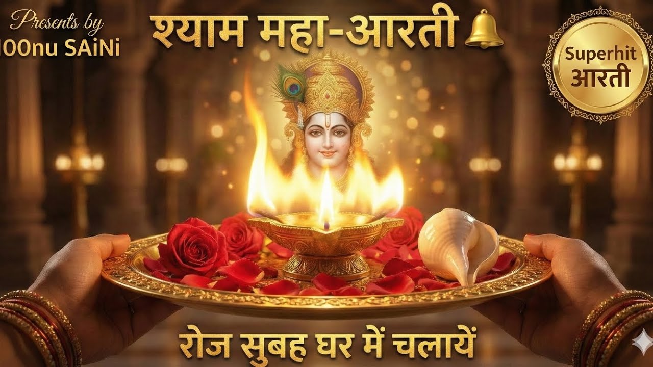श्याम महा-आरती | यह आरती रोज सुबह- शाम घर में चलायें🔔 Sampoorna Khatu Shyam Aarti |Remove Negativity