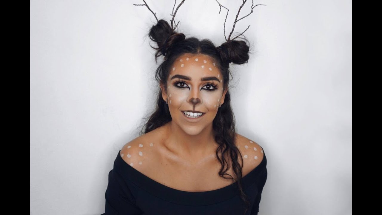 MAQUILLAJE PARA HALLOWEEN FACIL// VENADO