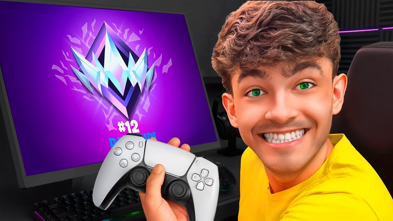 SUBI MAIS UM RANK NO FORTNITE - SURREAL NO CONTROLE #3