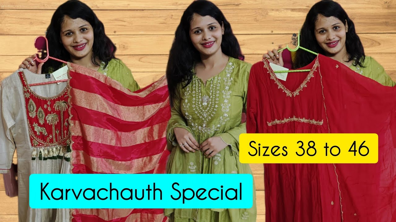 Karvachauth Special Kurtis Collection 2025 | Festive Ethnic Wear for Women