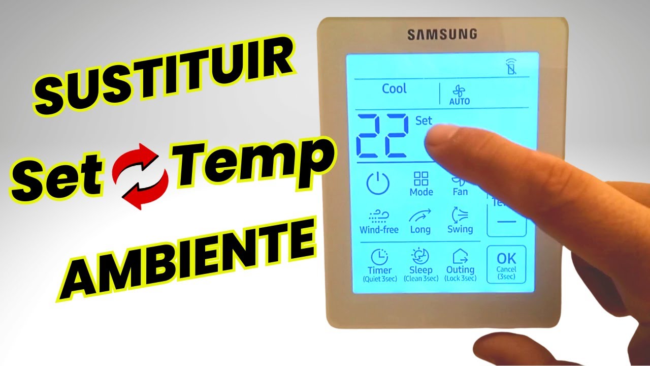 Termostato Samsung MWR-SH11N 👉 Cambio de SET por Temperatura Ambiente