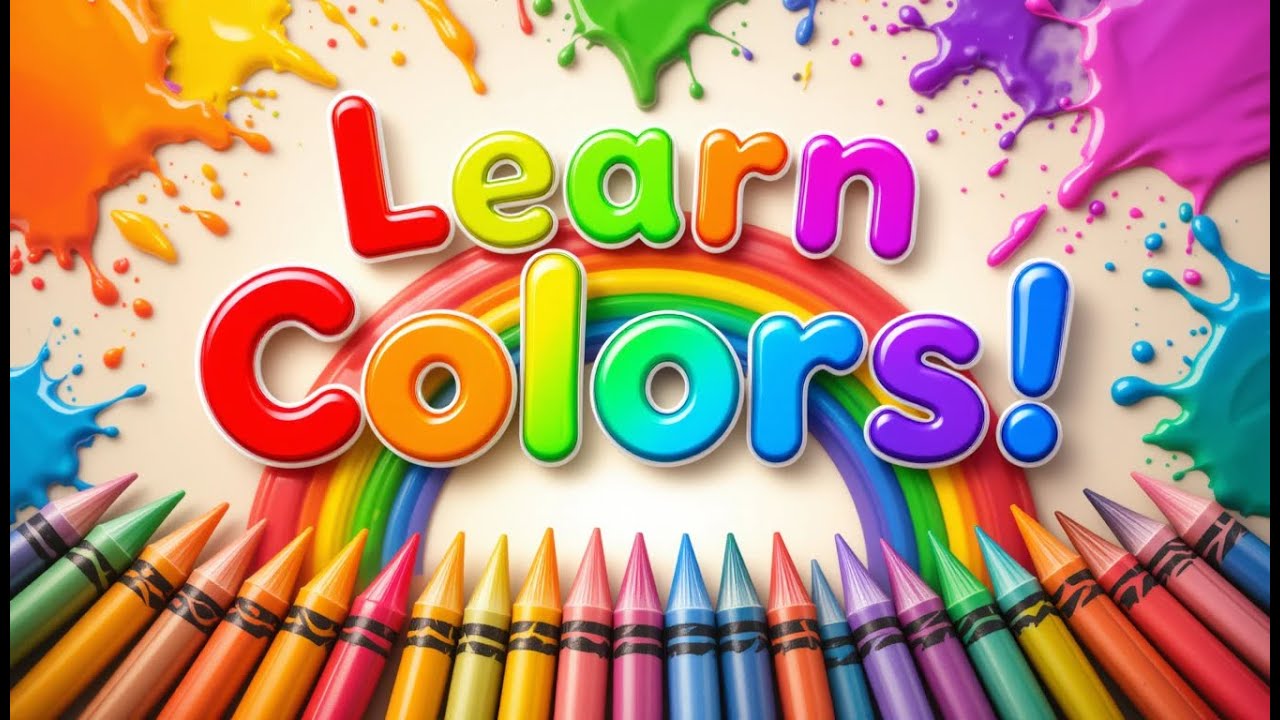 Learn Colors for Kids | Fun Color Learning with Bright Rainbow Colors