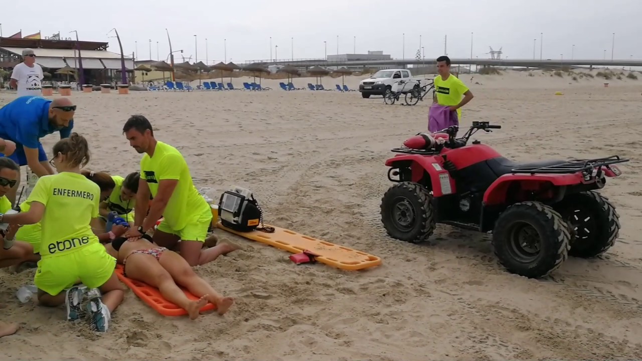 Simulacro emergencia Playas de Cádiz 2017
