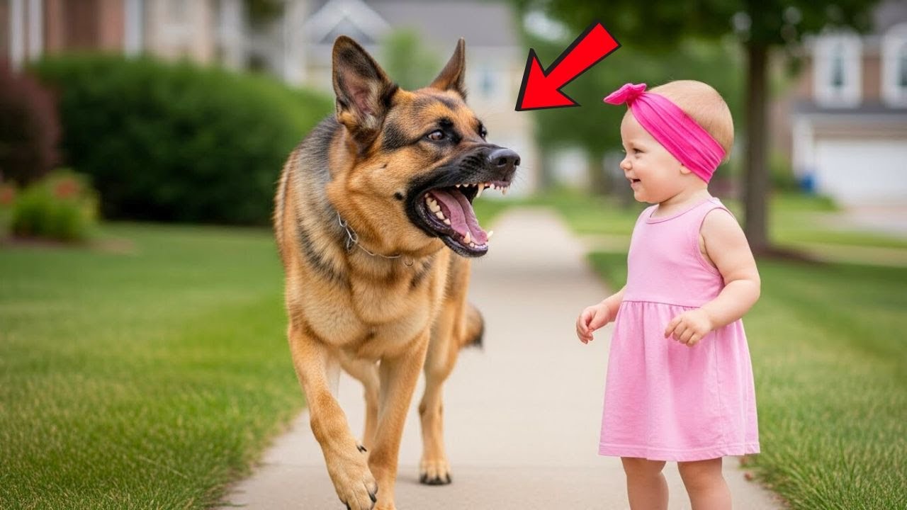 Personne n’osait toucher ce chien policier agressif — jusqu’au jour où une fillette a tout changé…