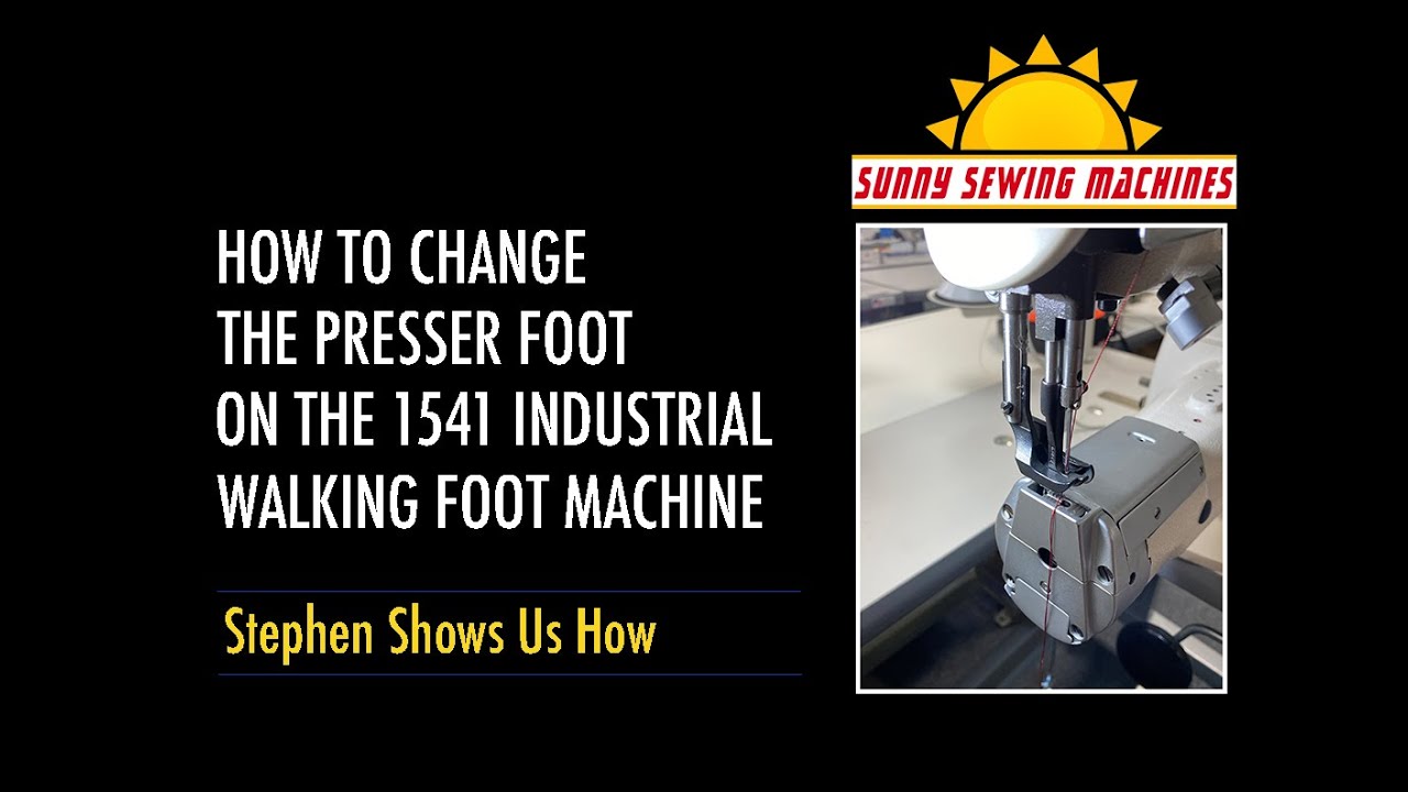 How To Change The Walking Foot On a Juki 1541 (or the THOR 1341 Cylinder Arm)