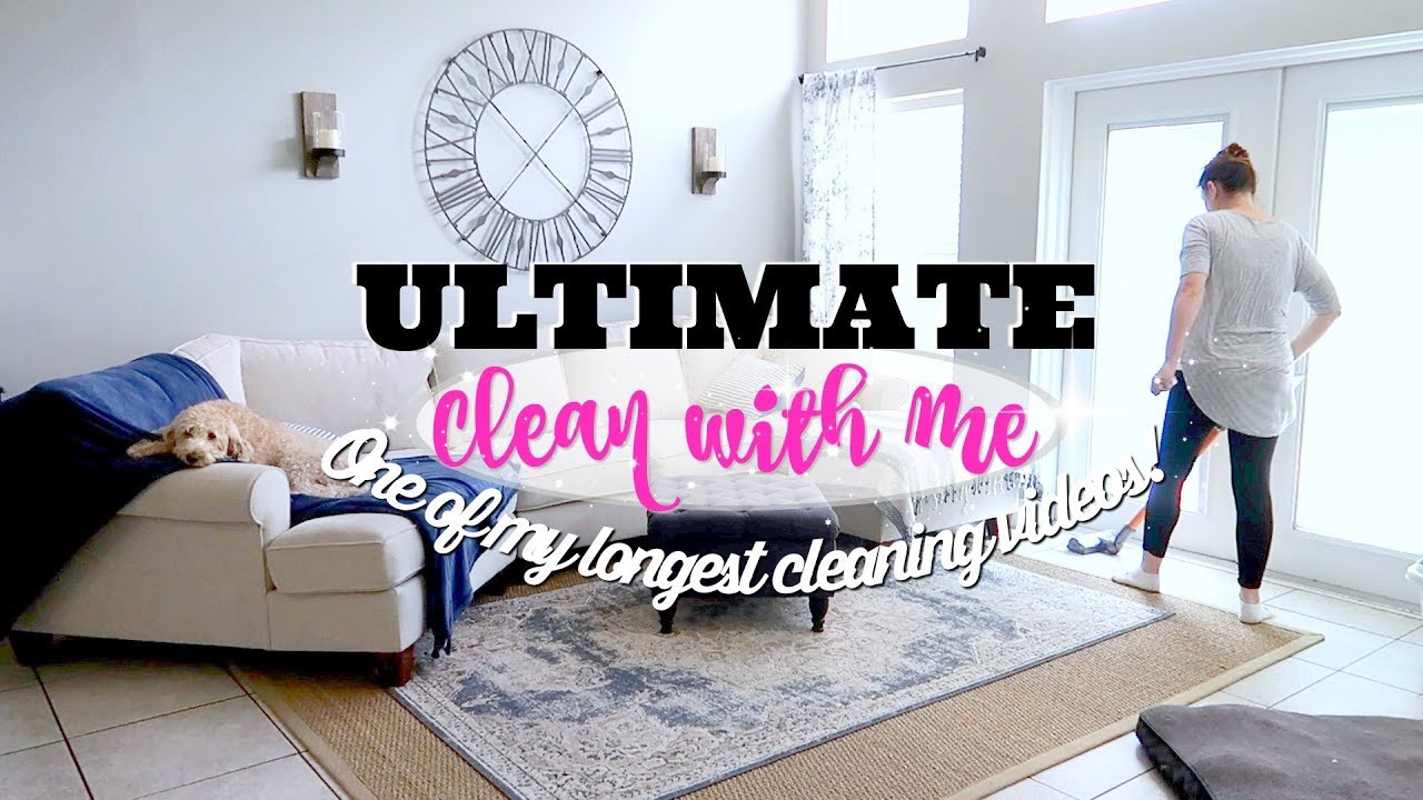 ULTIMATE CLEAN WITH ME // WHOLE HOUSE CLEANING // LONG CLEANING VIDEO