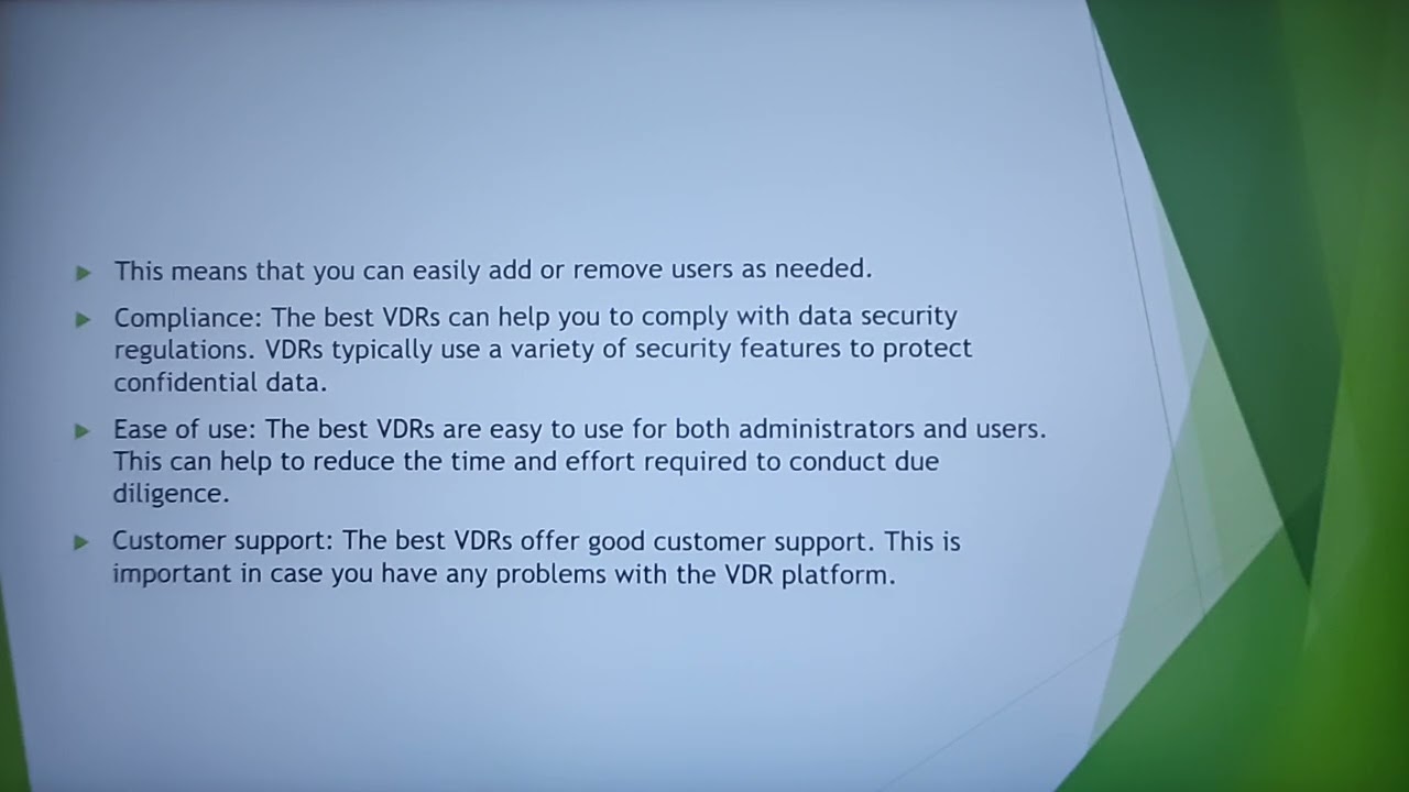 9 Features of the Best Virtual Data Rooms
