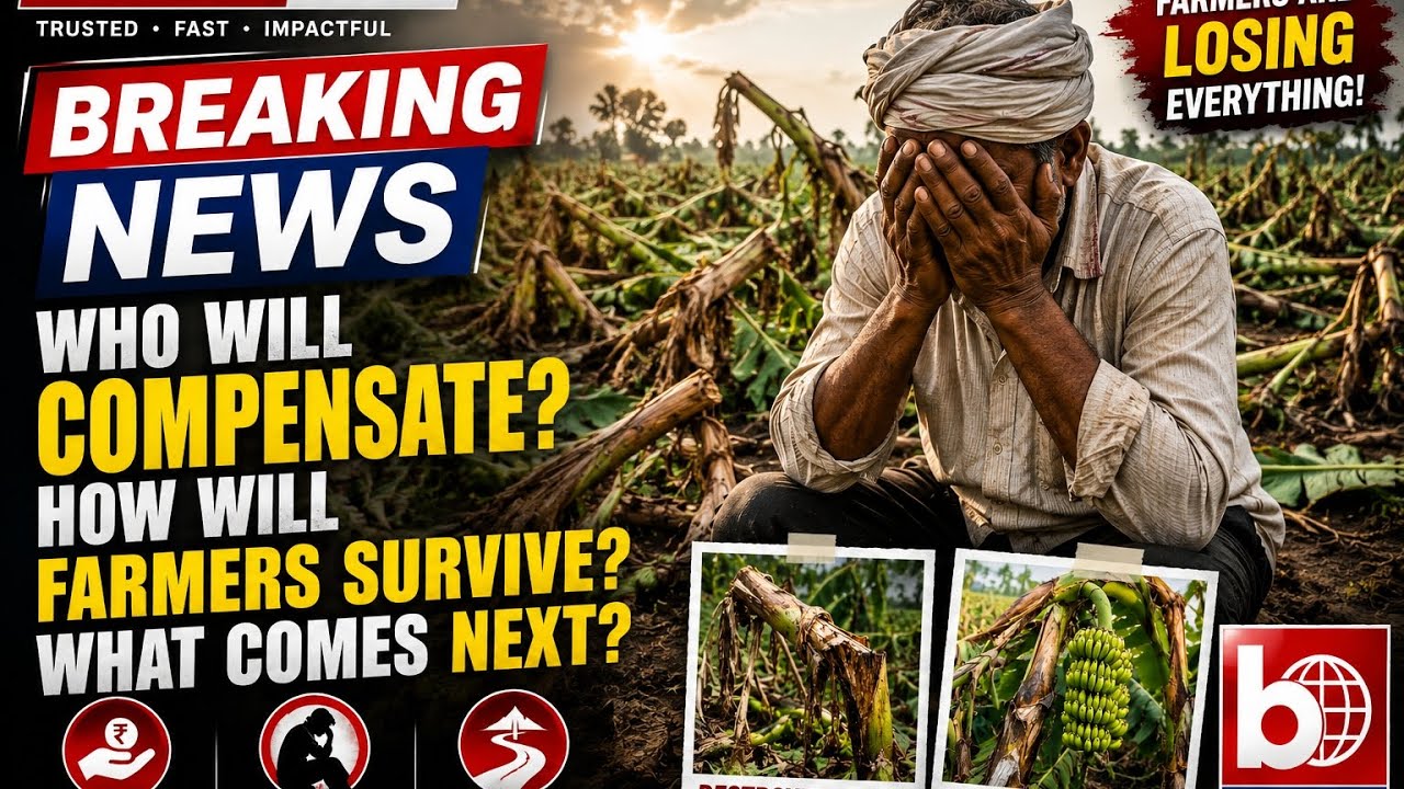 MASSIVE BANANA CROP DAMAGE ACROSS INDIA #bananalogynews #bananalogy #bananafarmer 