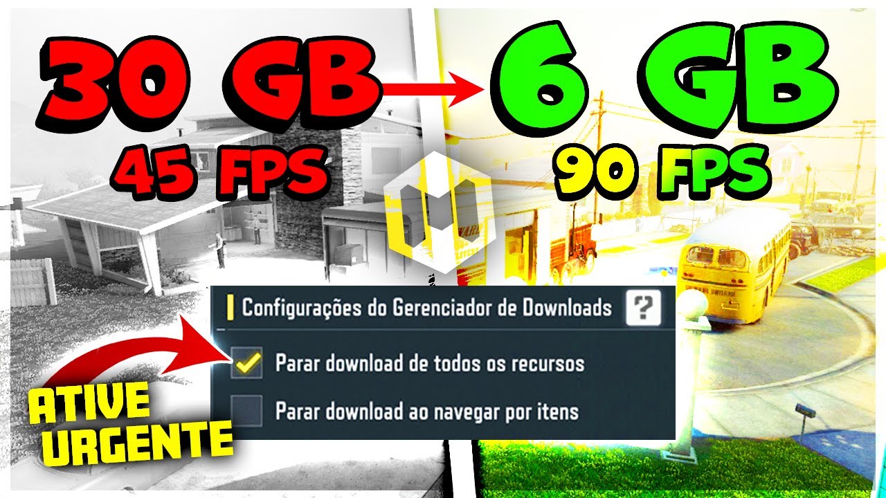 OTIMIZAÇÃO SECRETA e EFICAZ p/ FAZER NO COD MOBILE! DIMINUA O TAMANHO em 75% e GANHE FPS! (DICAS)