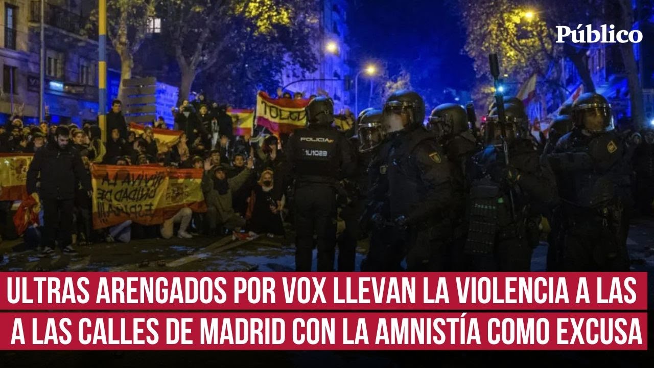 La amnistía, excusa para una nueva jornada de violencia ultra en Madrid