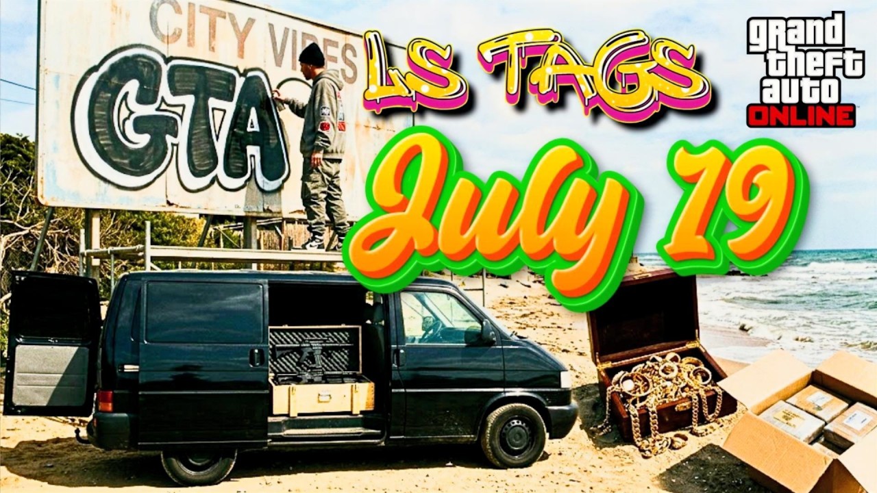 МЕСТОПОЛОЖЕНИЕ LS TAGS, SHIPWRECK, GUN VAN &mdash; 19 ИЮЛЯ | GTA ONLINE