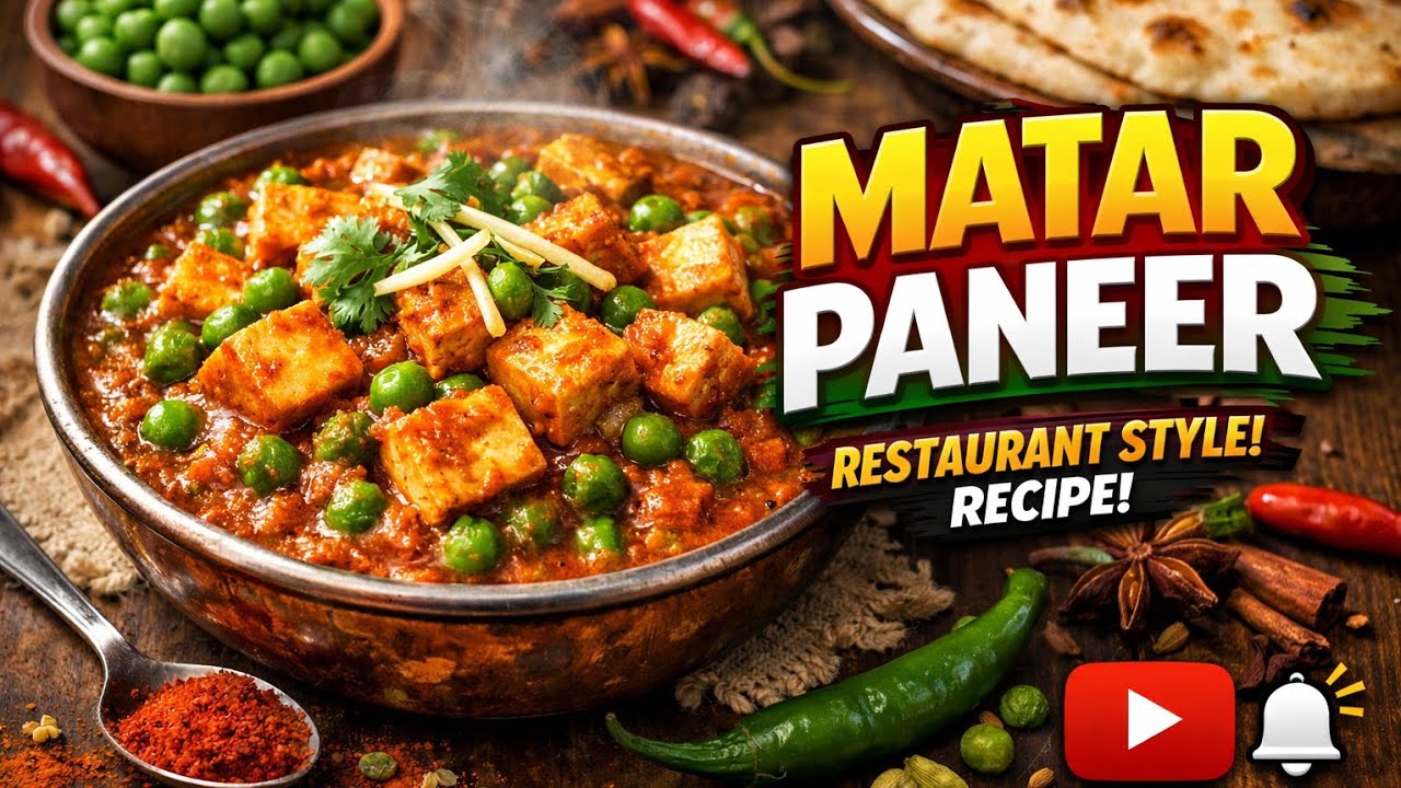 Matar Paneer Ki Sabji Me Shahi Paneer Wala Zaikha | Matar Paneer Recipe 