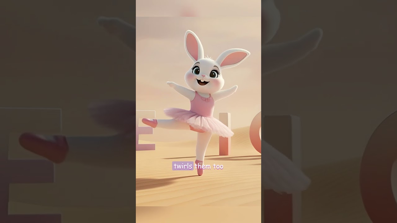 Bunny's Ballet Vowels | Tiny Tots Jams | Bunny Ballet Song for Toddlers