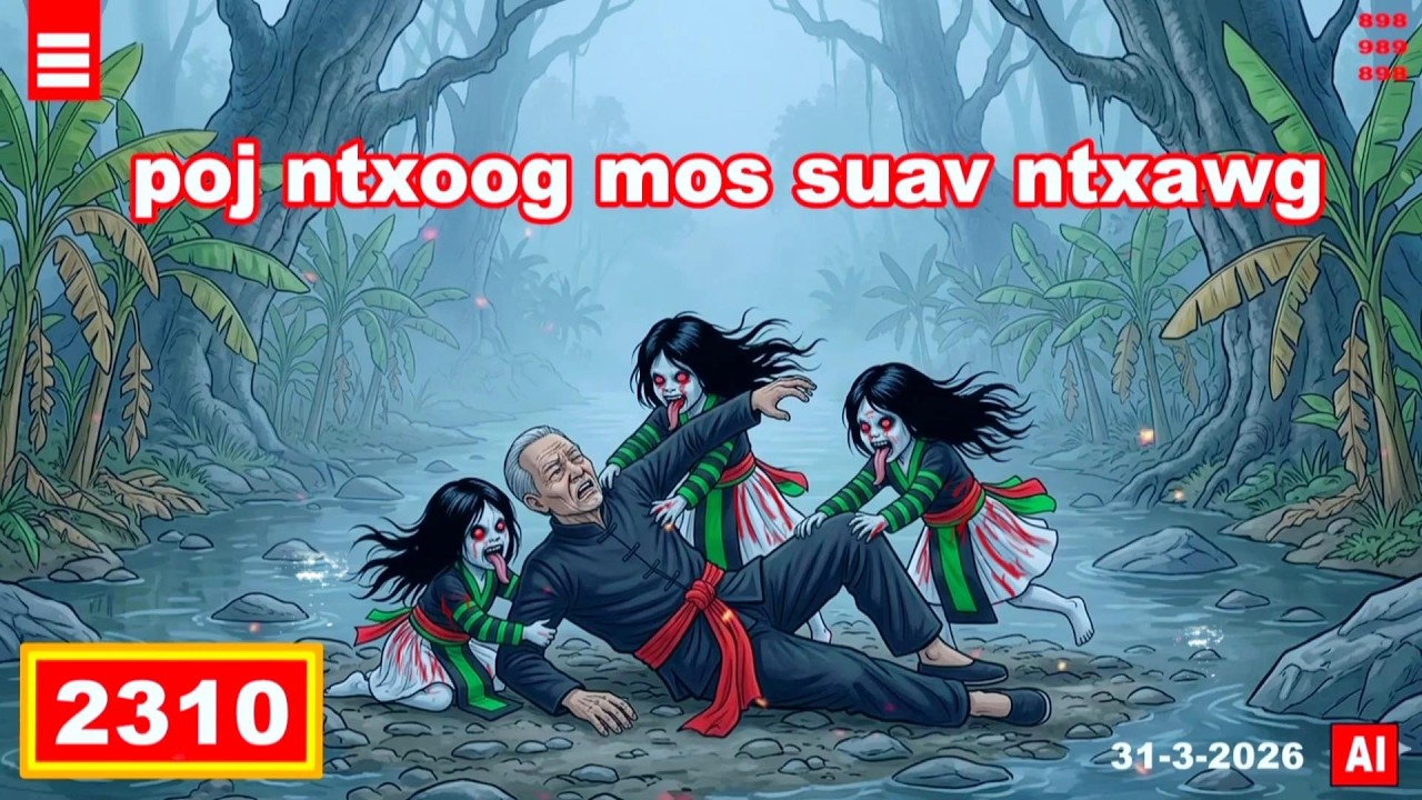 dab hais hmoob - 2310 - 31-3-2026 poj ntxoog mos suav ntxawg, ผีมาจุมตี, ghosts attack.