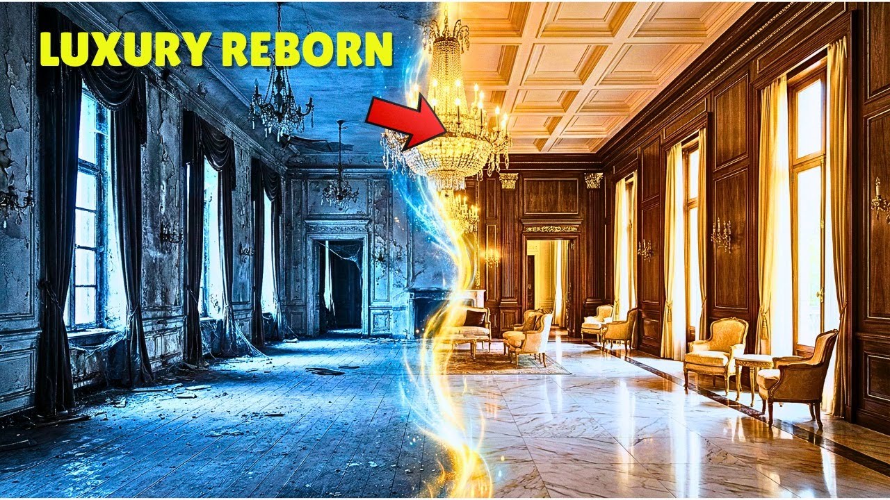 Old Mansion Interior Reborn  Luxury Restoration Film