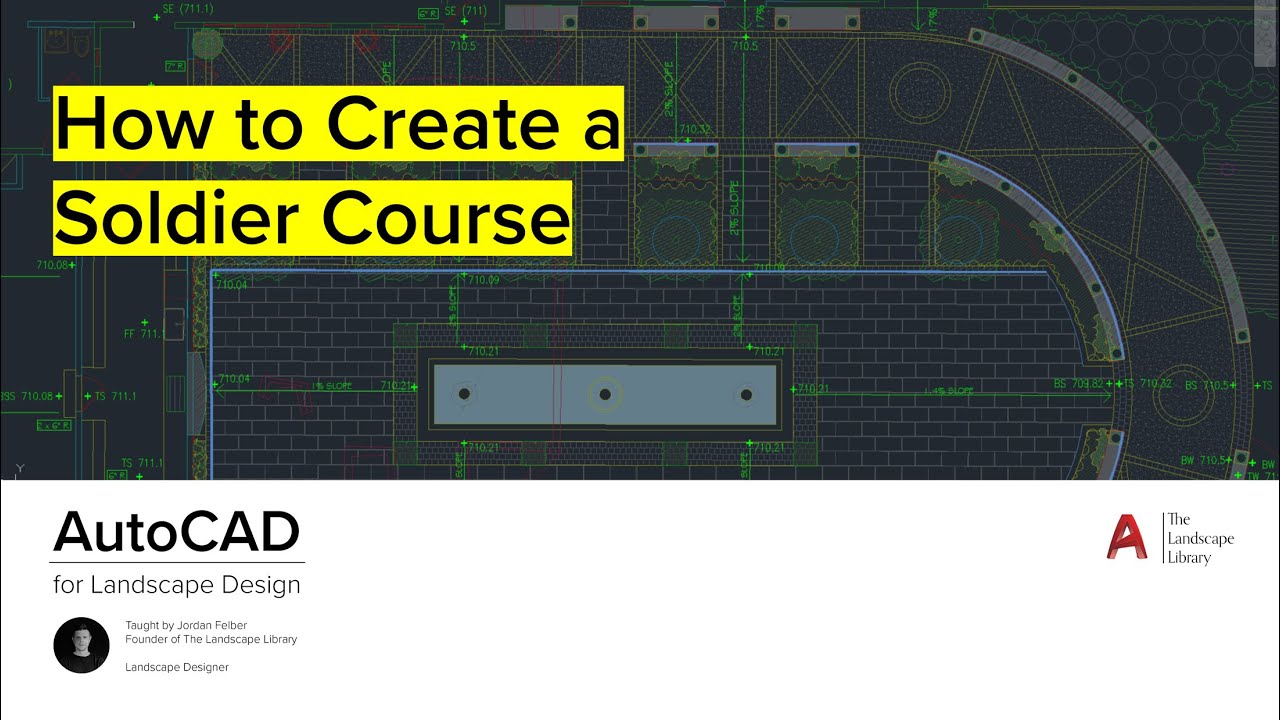 06. How to Create Soldier Course | AutoCAD for Landscape Design