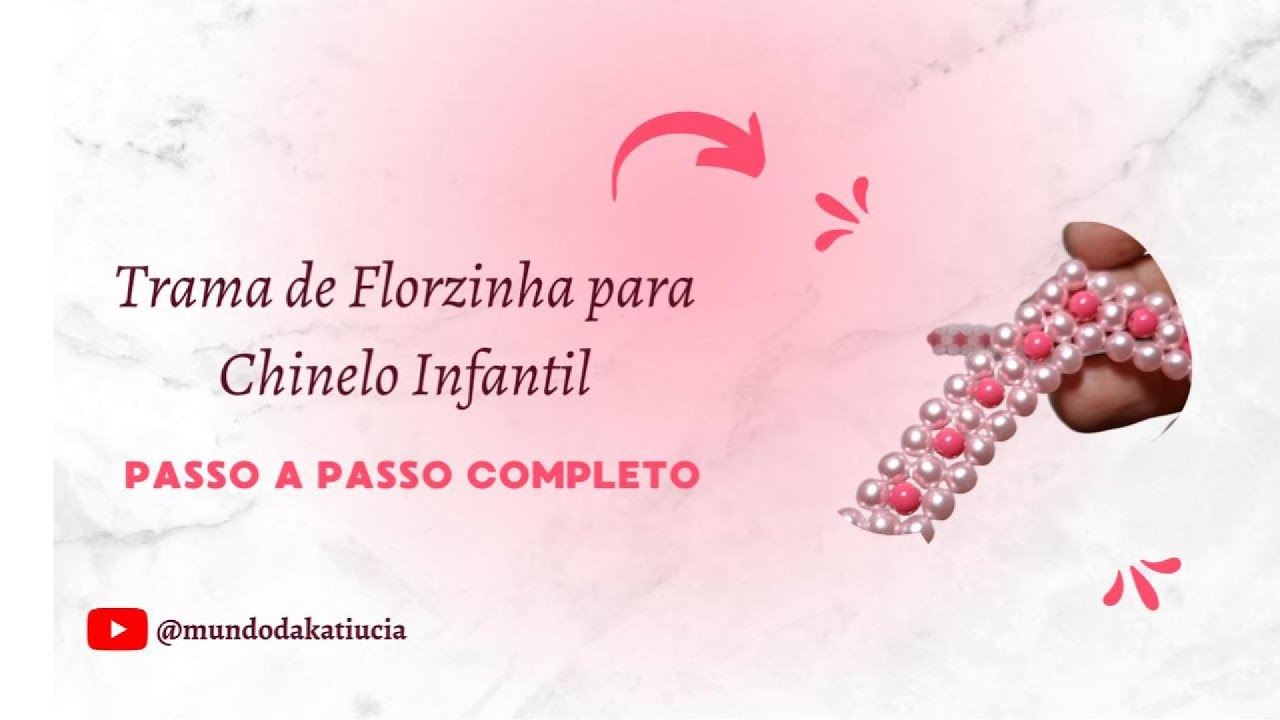 🌸 Trama de Florzinha para Chinelo Infantil | Delicada, Segura e com Miolo Travado