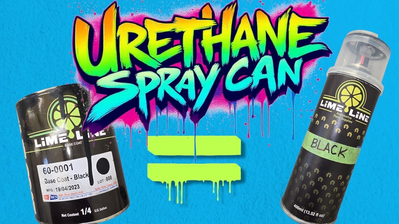 Custom Paint Review of Lime Line Spray Can Metal Flake, Black and Silver Basecoat!