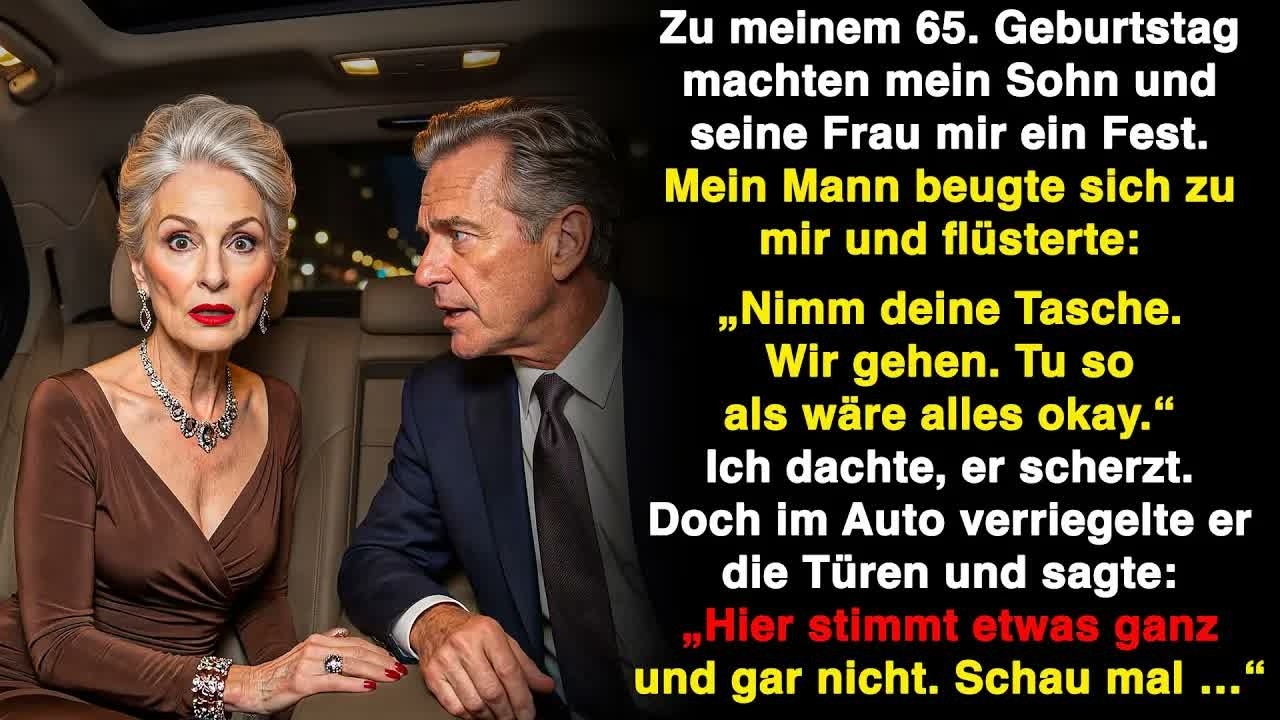 Bei der Party, die mein Sohn für mich machte, flüsterte mein Mann  „Mach dich bereit“, denn