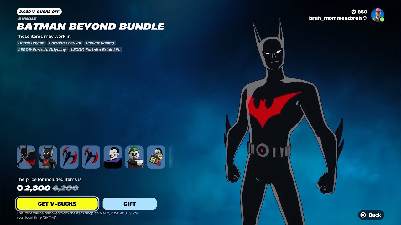 Batman Beyond Skins Are Back + *NEW* Kicks! (Fortnite item shop) (March 3rd, 2026)