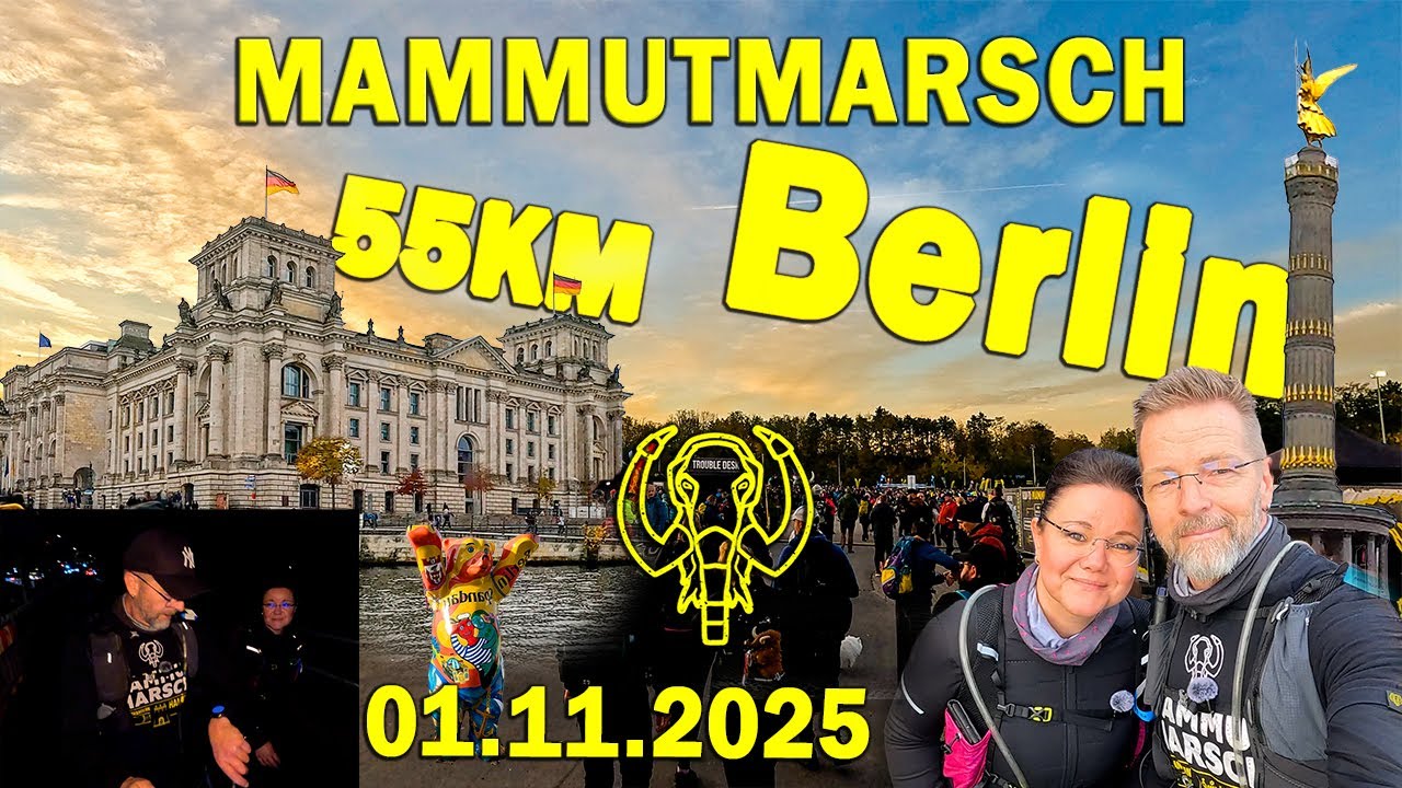 Mammutmarsch Berlin 55 km 42 km 30 km 01.11.2025 Wanderevent Marschveranstaltung