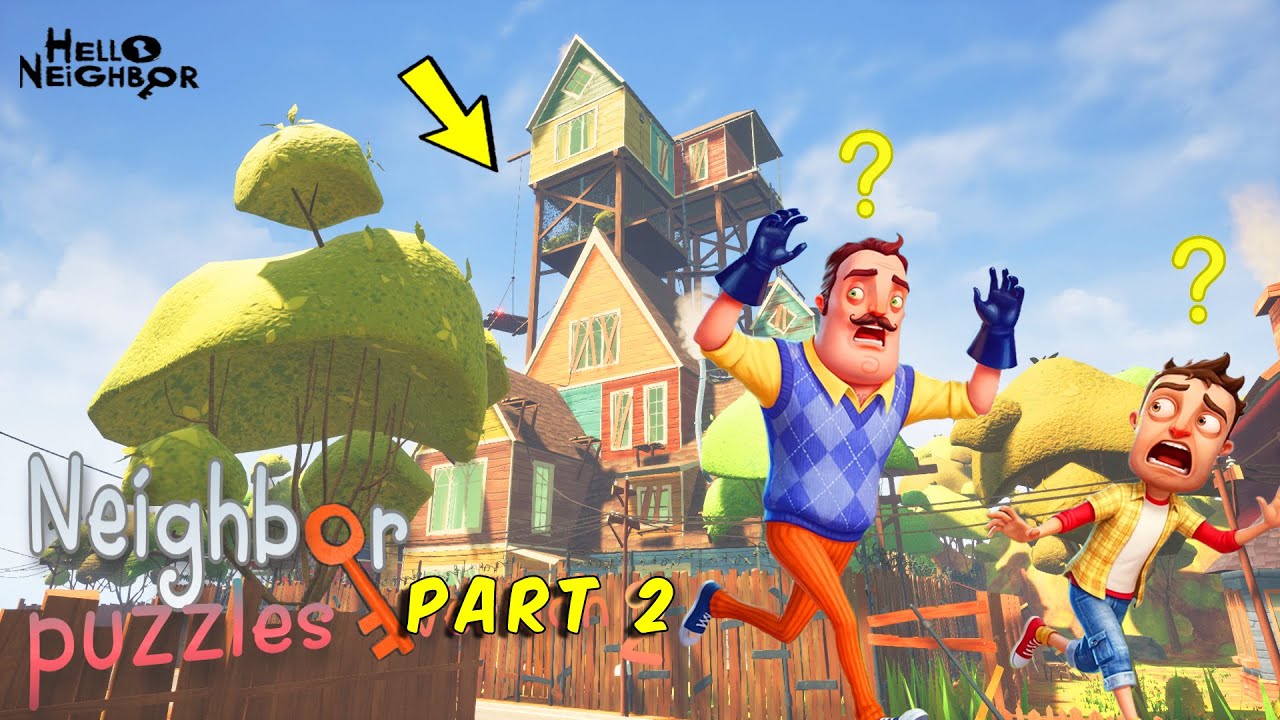 SOLVED ALL THE MYSTERY PUZZLES.😱 Hello Neighbor Puzzles Mod