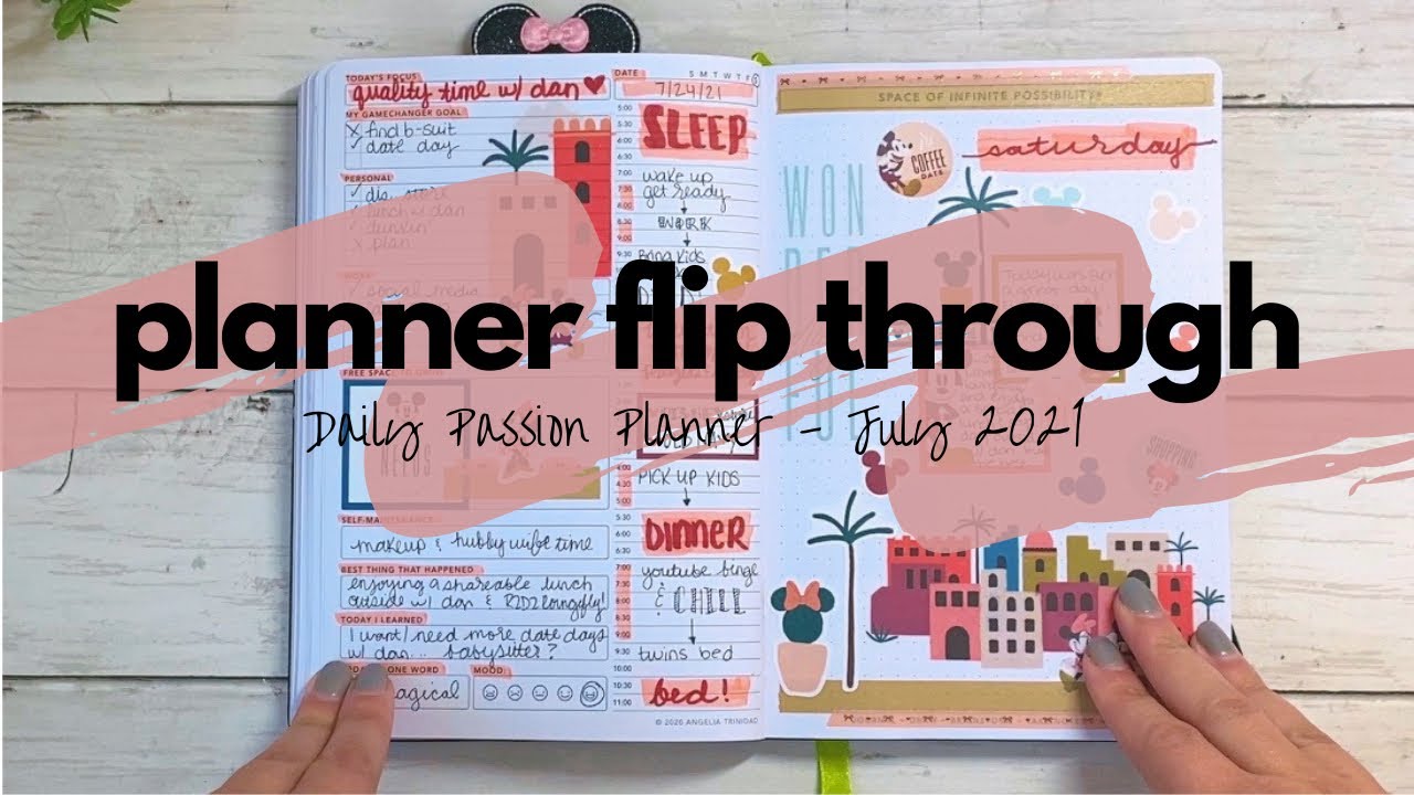 ОБЗОР ЕЖЕДНЕВНИКА PASSION PLANNER | Июль 2021 | Passion Planner Daily