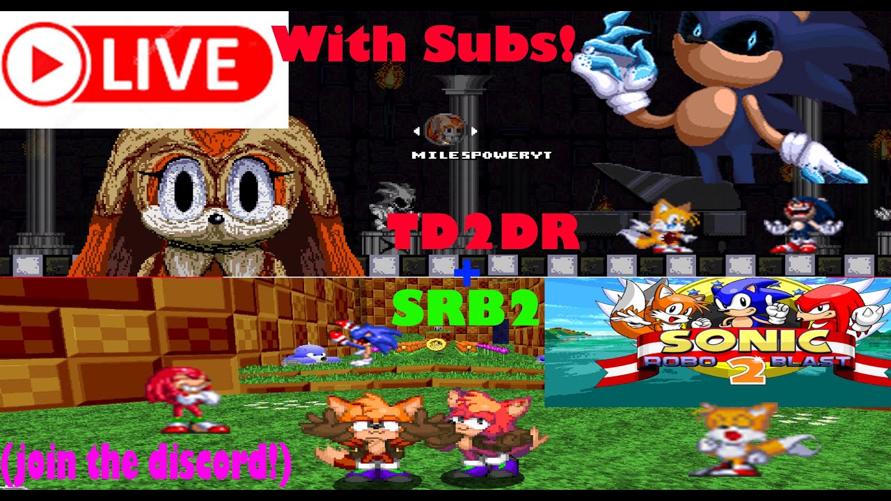 TD2DR + SRB2 live stream with subscribers! race, battle, survive!