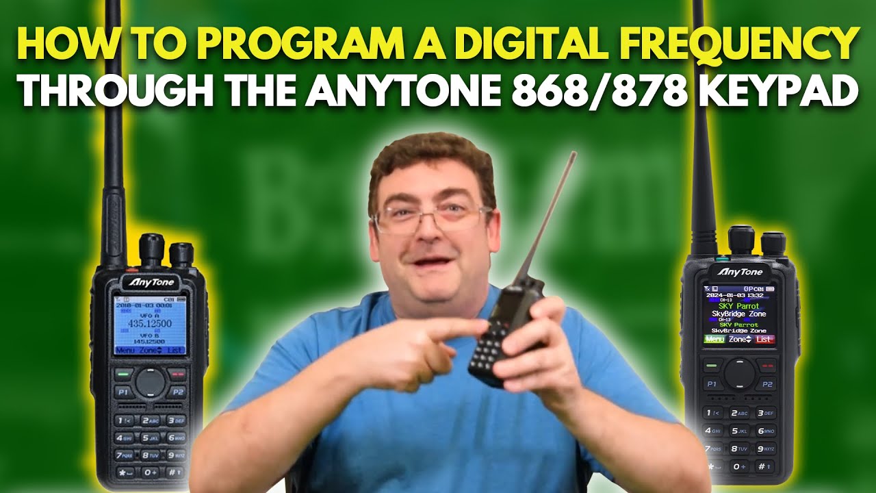 How to Program a Digital Frequency Through the AnyTone 868/878 Keypad