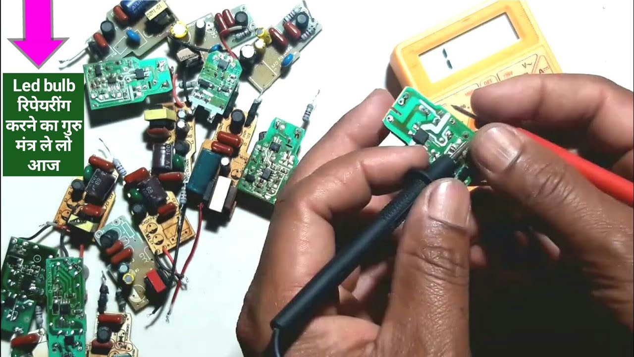 Led bulb Dead driver circuit repair | 9w led bulb circuit repair | how to repair led circuit dead
