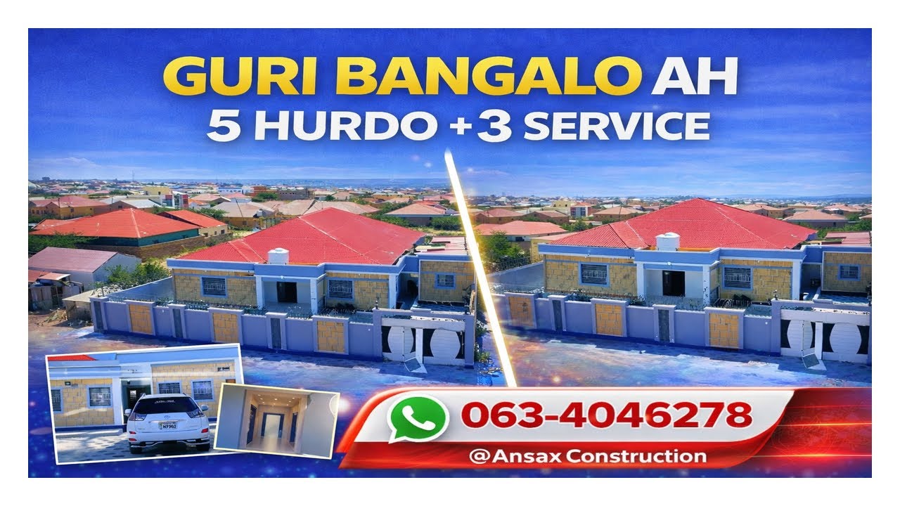 5 BEDROOM MODERN HOUSE FOR SALE IN HARGEISA