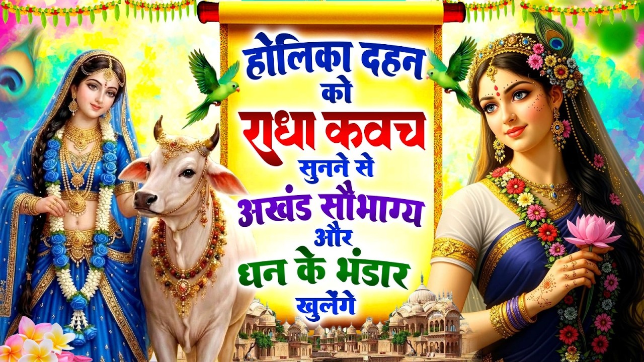 होलिका दहन के दिन #राधा कवच सुनने से अखंड सौभाग्य और धन के भंडार खुलेंगे | Radha Kavach 2026